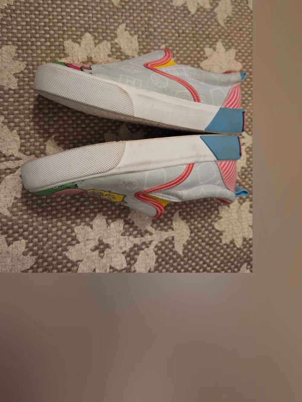 Princess Peach Low Top Slip On Shoes